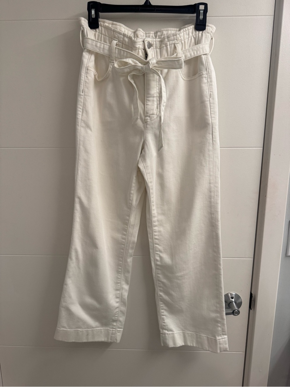 J Crew Women's white Wide-Leg Pants